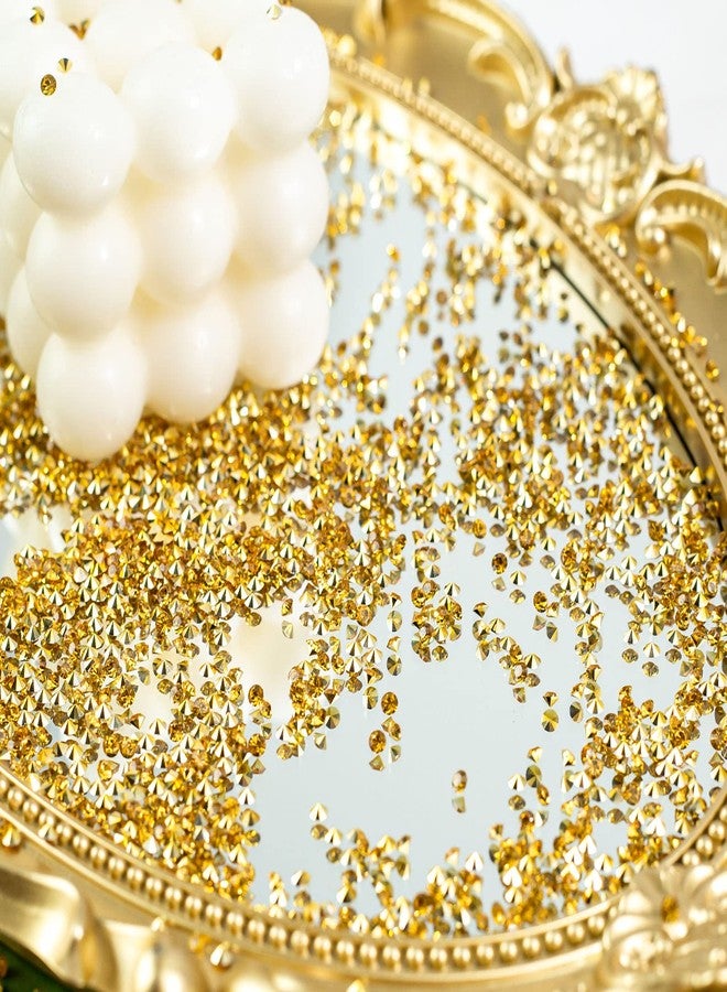 فيوتشر بلس مجموعة FUTUREPLUSX من 28000 قطعة من الماس الصناعي، كريستالات أكريليك ذهبية 3 مم، زينة ماسية لملء المزهريات، ونثرها على طاولات الحفلات، وتزيين حفلات الزفاف بأحجار الراين. - Image 3